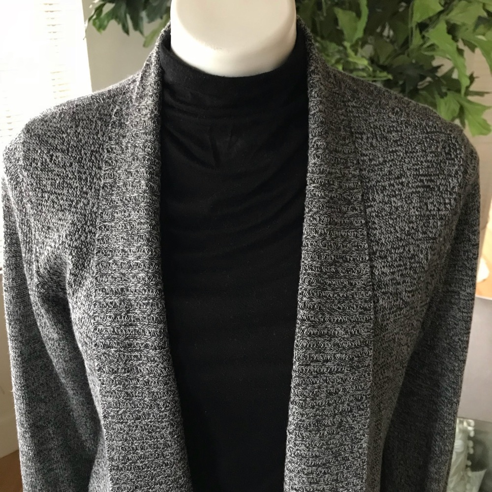 Eileen Fisher open cardigan 51% linen/49% wool - Picture 3 of 11